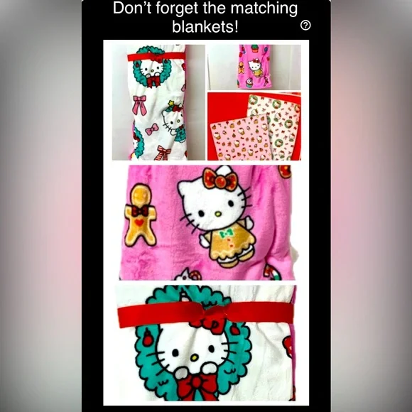 🎄HelloKitty Christmas Hand Towel 4PC Bundle Gingerbread Wreath Holiday 2024 NEW - Picture 9 of 10